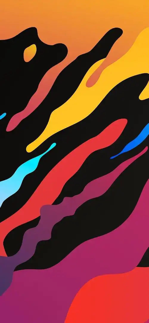 几何抽象图案 全面屏手机壁纸无水印