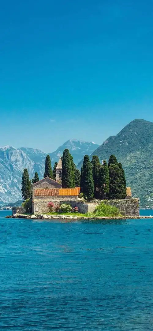 大海 房子 小清新风景壁纸_手机壁纸_风景静物手机壁纸_我要个性网