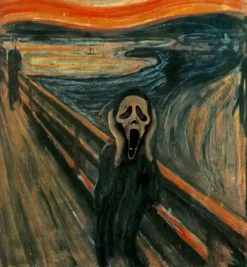 艺术家"爆改"古典绘画,融入恐怖的万圣节元素,网友:吓尿了