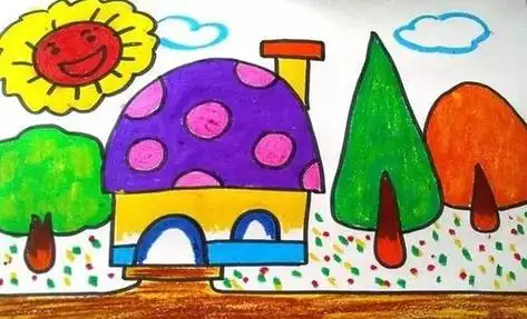 儿童画房子 儿童画房子画大全简单漂亮图片