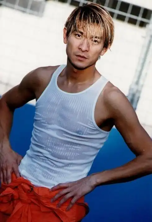 刘德华一黄色短发照片!