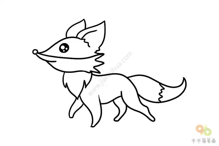 简单的狐狸简笔画怎么画