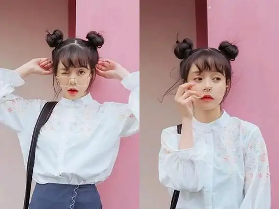 9696解锁丸子新"面孔"超个性双丸子头发型0000妹子一_圈子