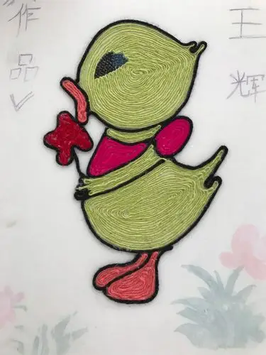 线绳粘贴画