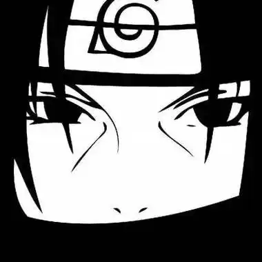 火影忍者宇智波鼬头像黑白最帅 - 动画片头像 - 潮人个性网