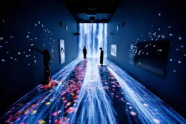 ar互动花海,繁花瀑布互动投影租赁|游戏动漫展-元素谷(osogoo)