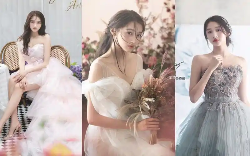 关晓彤婚纱造型美照曝光,俏皮性感转换自如,鹿晗看了也点赞!