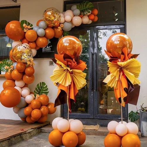 六一儿童节开业周年庆活动气球链立柱气氛围装饰店面门口店庆