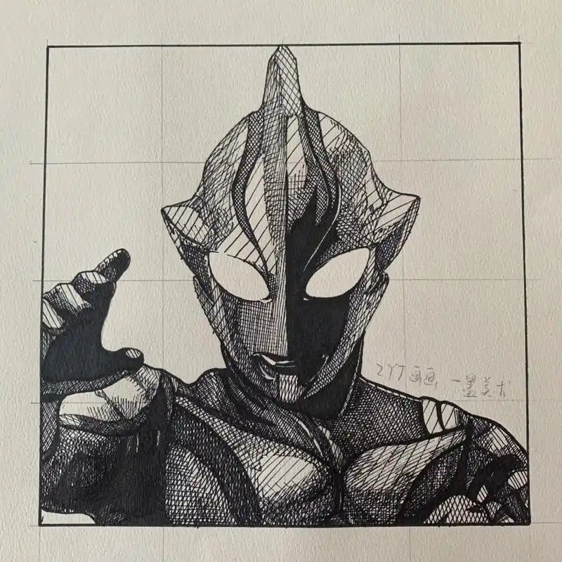 【奥特曼系列】梦比优斯头像手绘过程 难度:9999999999