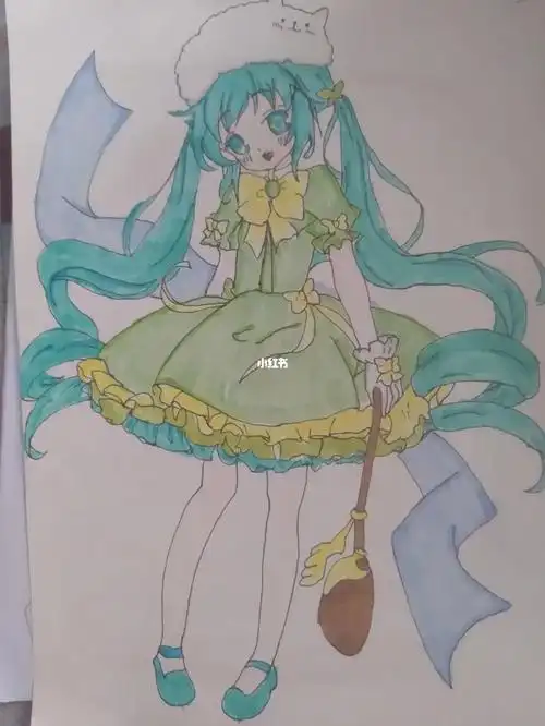 动漫美少女手绘