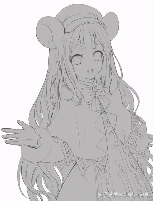 【绘画教程】sai新手入门基础教程!从草稿到完成sai入门零基础教程!