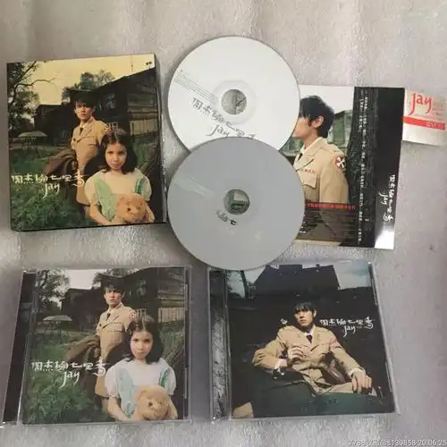 周杰伦七里香jaycd vcd2004年阿你发首版带全页侧标外纸盒