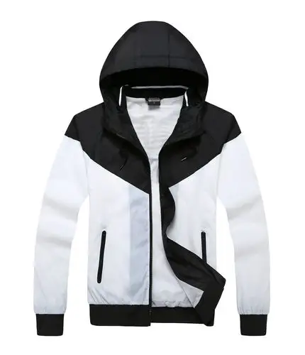 2016春季外套男士运动夹克 薄皮肤风衣男外套 休闲连帽青少年户外