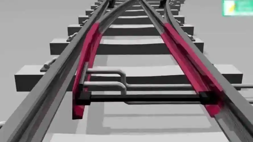 常识科普火车在岔道口,拐弯处是如何实现变道的?看完后就长知识了