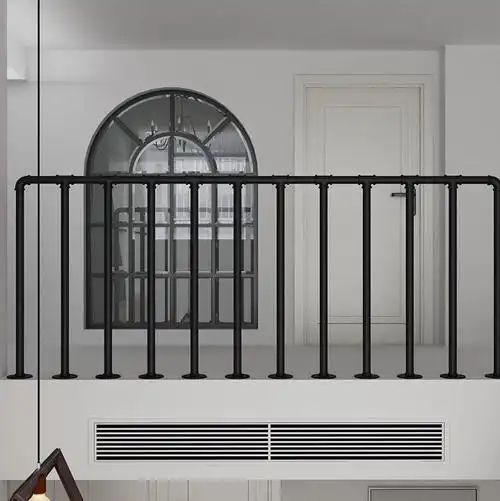 loft水管楼梯扶手简约现代阁楼围栏餐厅酒吧栏杆复古工业风护栏