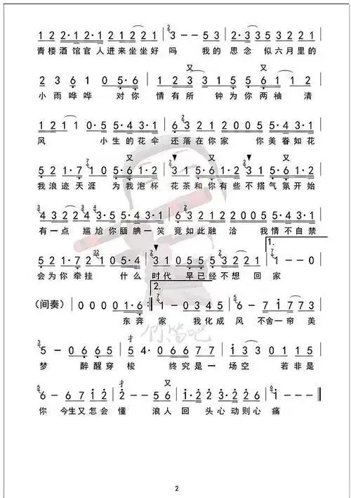 2021抖音最火歌曲简谱(2021抖音最火歌曲简谱电子琴)