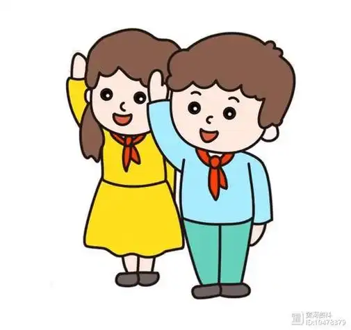 少先队员敬礼简笔画图片 少先队员是怎么画的少先队员向国旗敬礼简笔