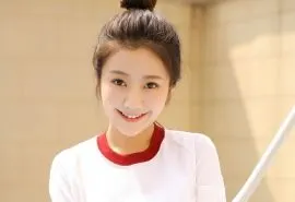 丸子头美女学生妹高清电脑桌面壁纸