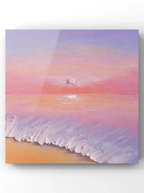 油画棒新手简单治愈色海景附色号哈