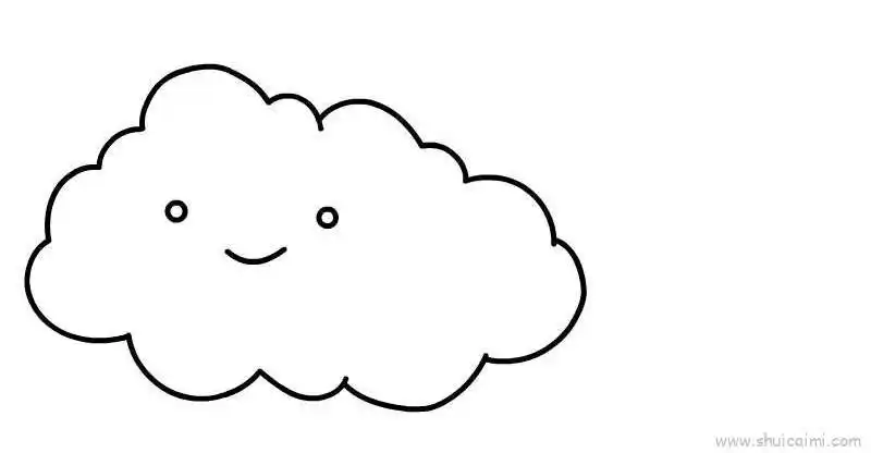 云朵儿童画怎么画云朵简笔画好看