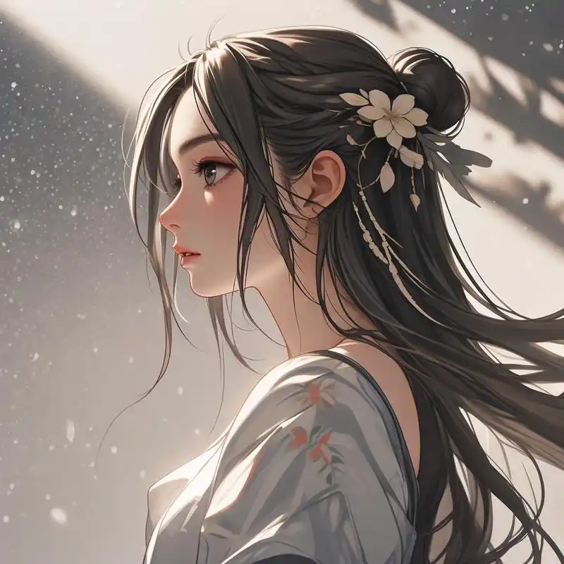 女生头像侧脸 78温柔又迷人91 好爱这种温柔又迷人的女生头像