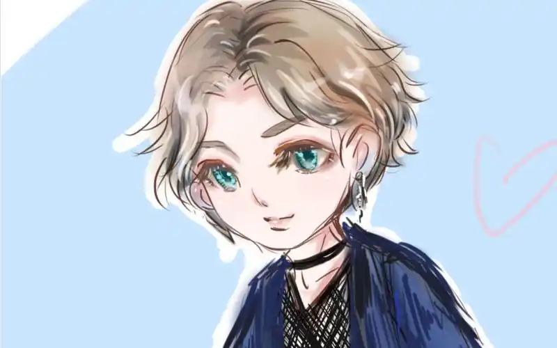 【板绘】摸鱼q版蔡徐坤/手把手教你_哔哩哔哩 (゜-゜)つロ 干杯~-bili