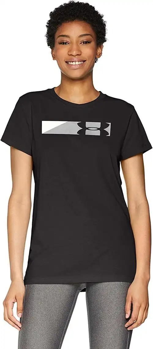 under armour 安德玛 女式 sportstyle 品牌图案短袖运动衫