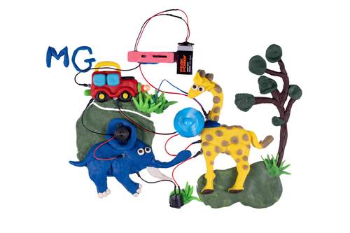 【mg科技创造力】steam儿童电子启蒙趣味科学创意导电面团实验室