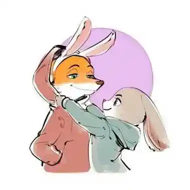 兔子狐狸伴侣2022头像,情侣头像图片-回车桌面
