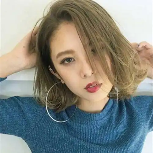 苦亚麻色适合什么肤色女生苦亚麻色头发图片