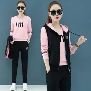 2020秋天女装运动套装女土京东商城女士淑女ydf薄运动服yd三件套