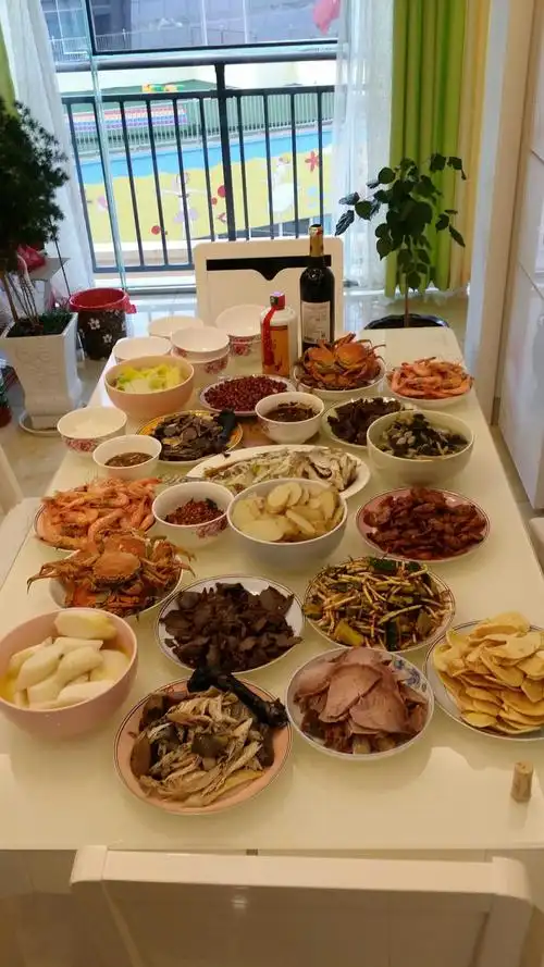 春节晚餐很丰盛