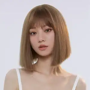 齐刘海短发头套图片