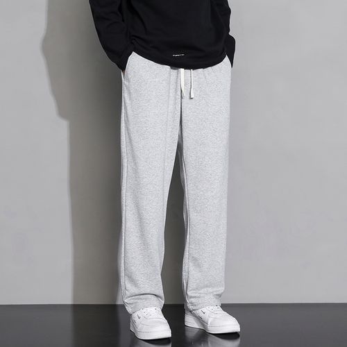 灰色运动裤子男士夏季宽松直筒长裤男生春秋休闲裤