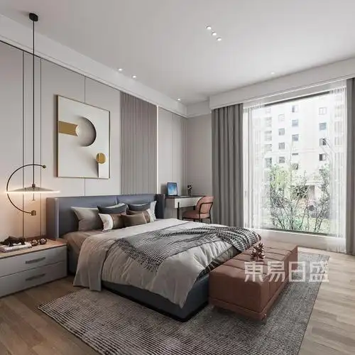 融创玖华台158平四居现代轻奢风格装修效果图