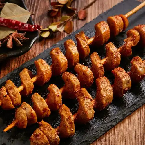 面筋食材王氏烧烤半成品手工油炸豆制品冷冻20串面筋制品