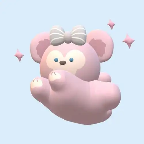 迪士尼可爱雪莉玫飞天3d姐妹情侣头像