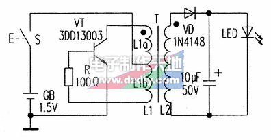 超高亮度led手电筒电路图led torch