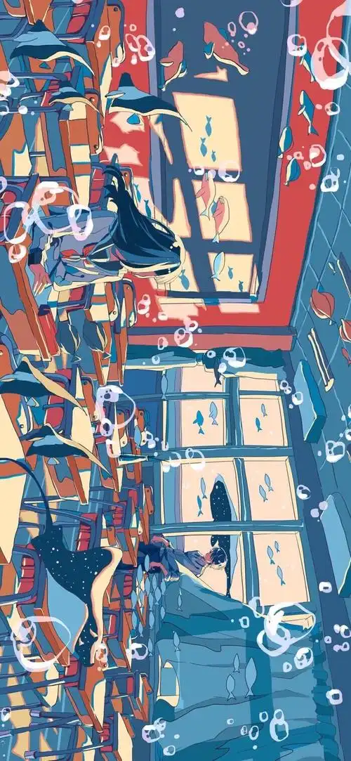 卡通动漫手机壁纸聊天背景