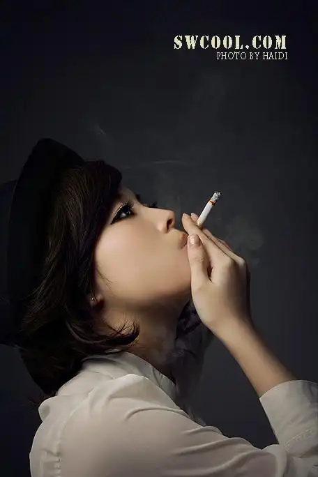 烟女孩效果教程[photoshop资源网|ps教程|psd模板|照片处理|ps素材