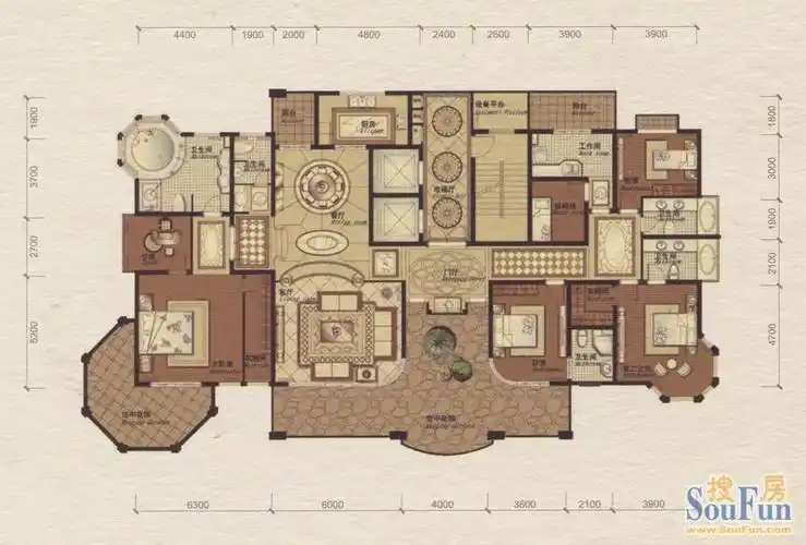 香缇御峰 170--380㎡平层官邸主力户型鉴赏