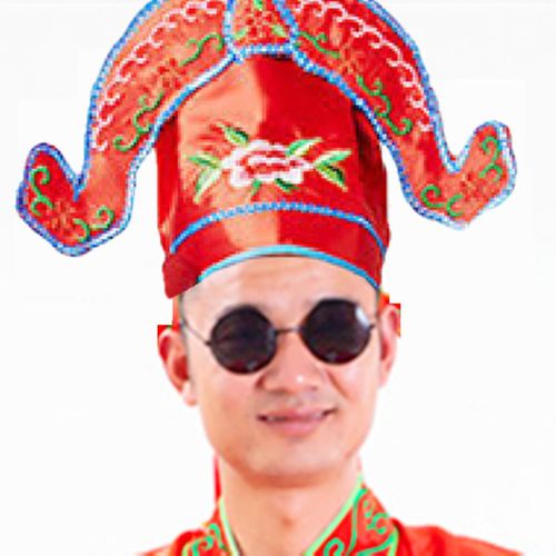 喜婆婆喜公公帽子相公新郎搞怪唐伯虎江南四大才子秀才老年会小品