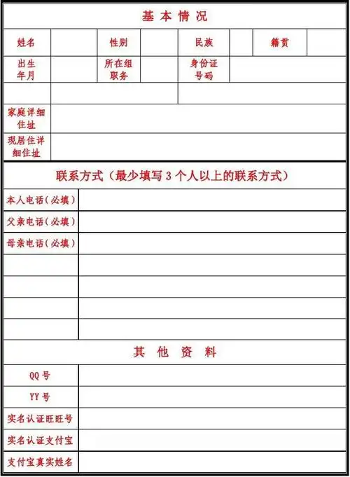 淘宝刷单会员资料填写