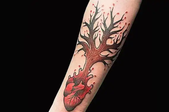 心脏纹身图案推荐个性纹身图案