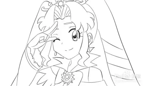 小魔仙西雅公主简笔画