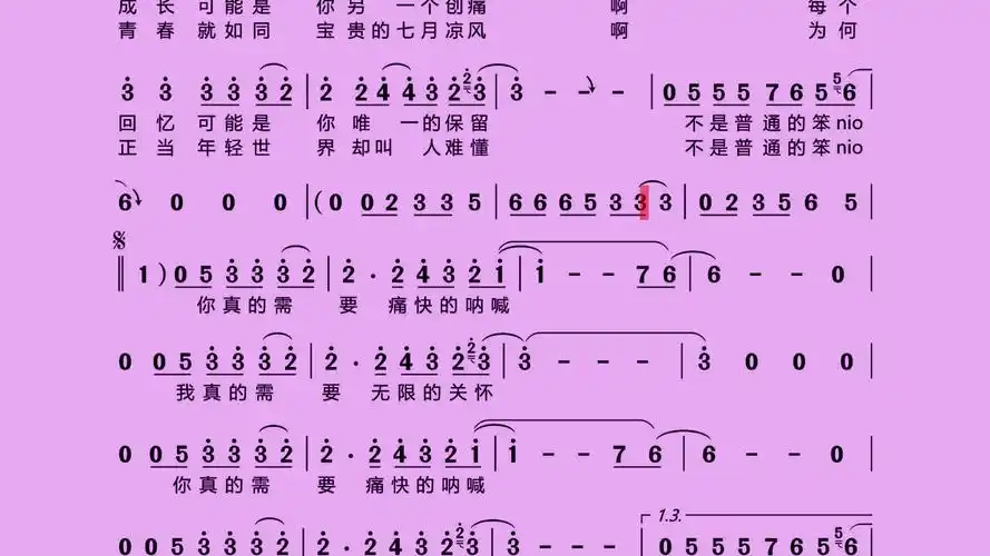 童安格 - 不是普通的笨#伴奏#简谱#动态简谱有声伴奏#港台经典