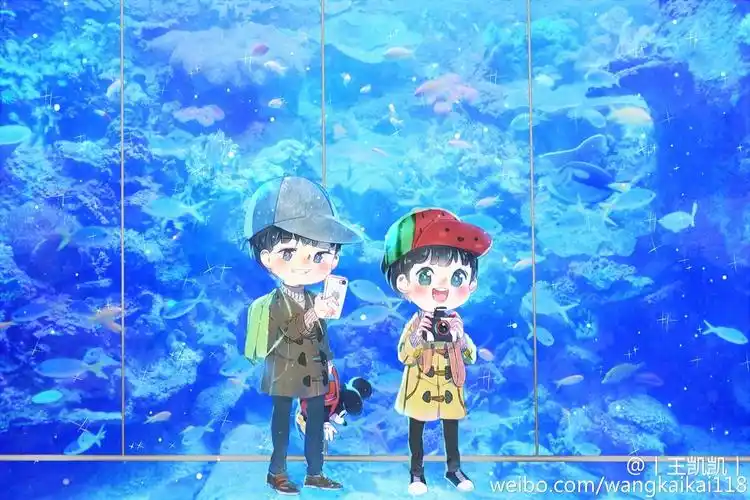 tfboys roy karry 王源 王俊凯 手绘 cr.微博@数学老师女儿的朋友