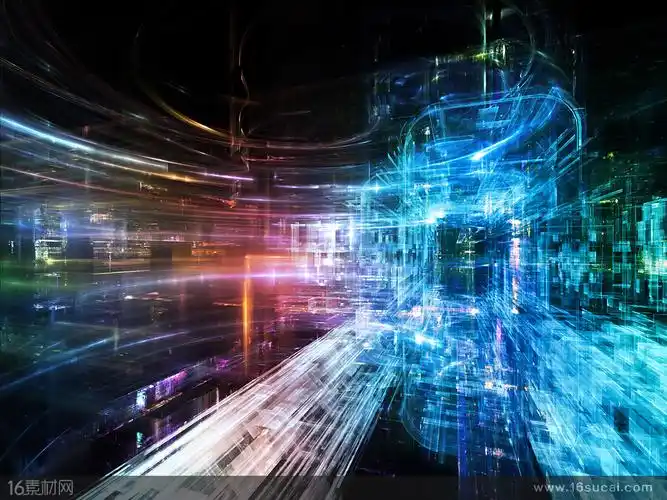 动感立体科技光效背景高清图片