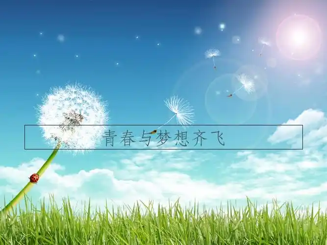 激扬青春放飞梦想ppt课件