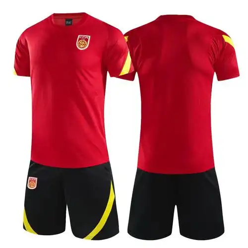 中国队足球训练服套装男国家队出场服比赛服定制队服印字印号